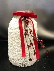 Christmas quart jar