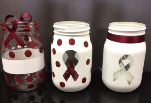 Assorted Painted Jars