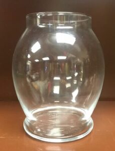 glass oval vase