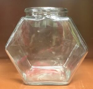 glass pentagon fishbowl