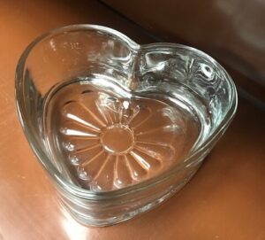 large heart dish