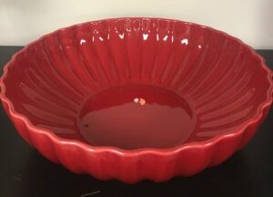 large red dish