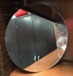 large round mirror