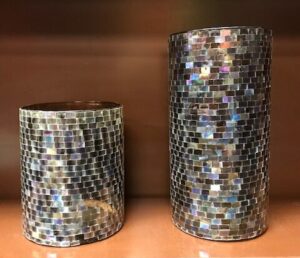 mosaic glass vases