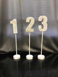 table numbers